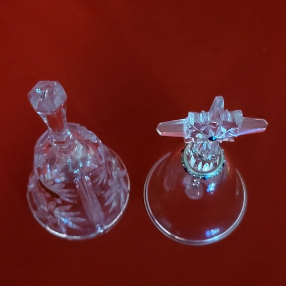 2002 Lenox Cross Bell of Peace Pave Jewels & Clear Crystal Dinner Bell Glass - Picture 2 of 11